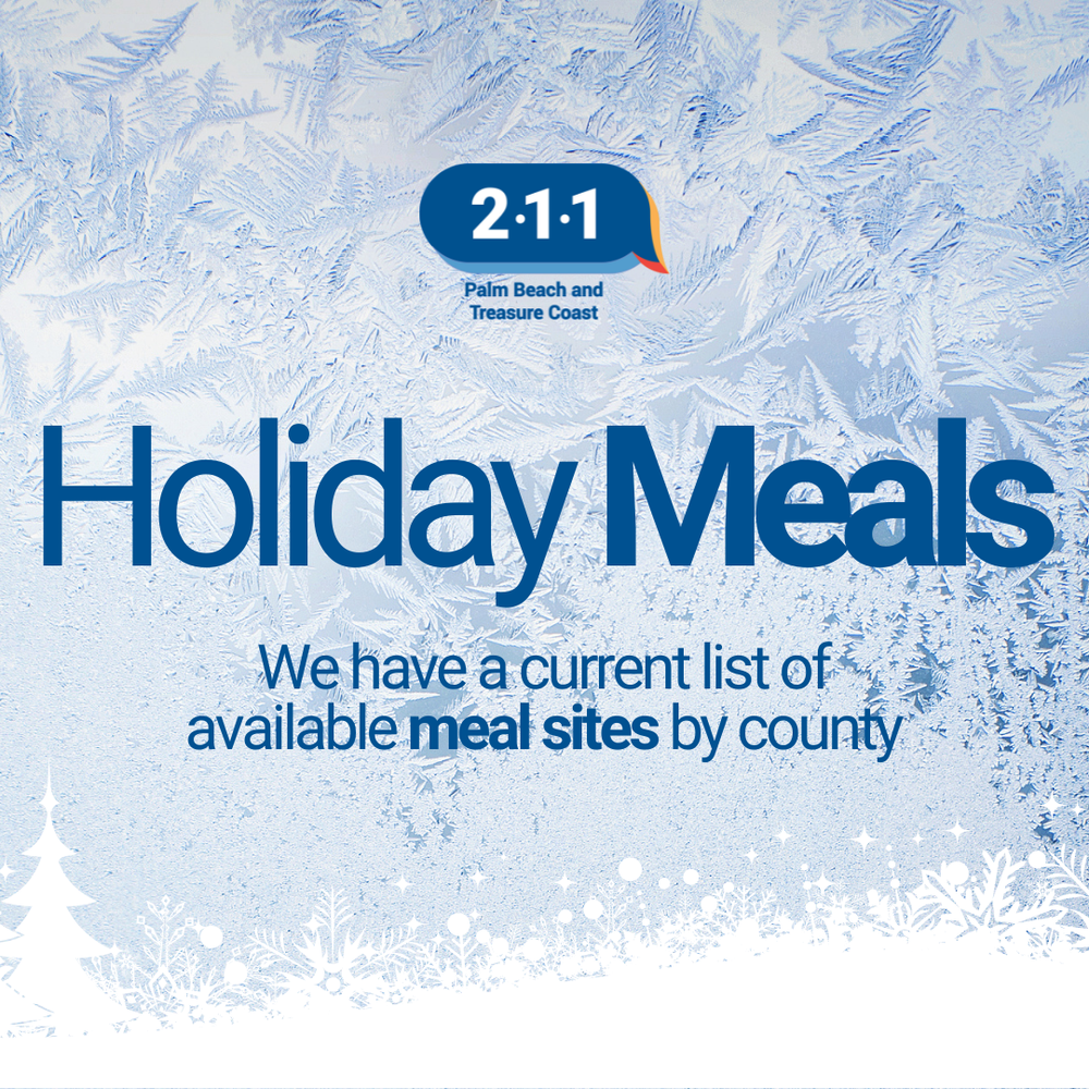 Seasonal Services Updates 211 Palm Beach & Treasure Coast — 211